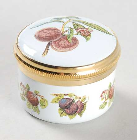Pomona 1" Round Enamel Box & Lid