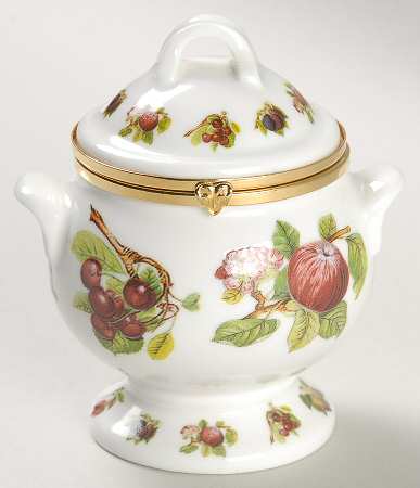 Pomona Tureen Miniature Box with Hinged Lid by Portmeirion