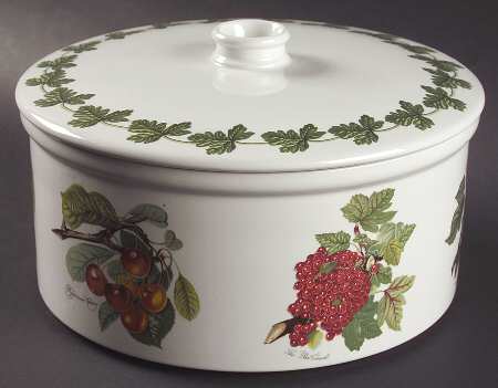 Pomona 3 Qt Round Drum Shape Covered Casserole by Portmeirion