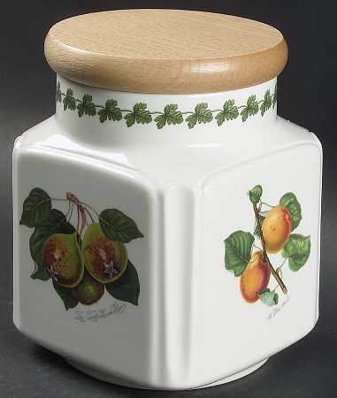 Pomona Small Square Canister & Wood Lid