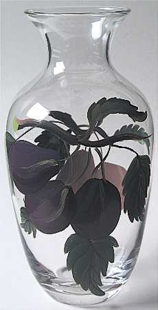 Pomona Handpainted Glass Canton Vase
