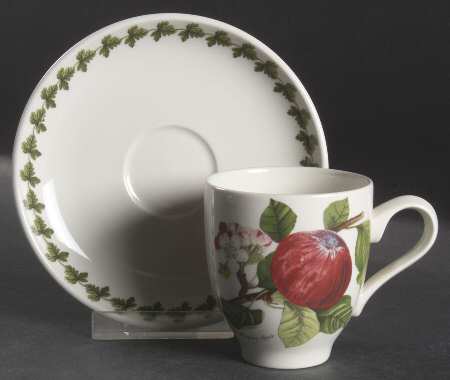 Pomona Flat Demitasse Cup & Saucer Set by Portmeirion