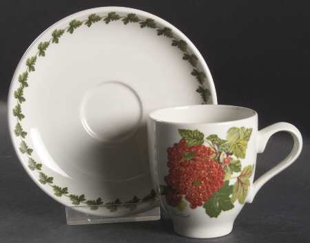 Pomona Flat Demitasse Cup & Saucer Set by Portmeirion