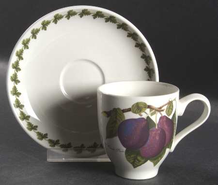Pomona Flat Demitasse Cup & Saucer Set by Portmeirion