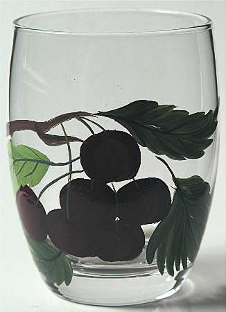 Pomona 14 Oz Handpainted Glassware Double Old Fashioned
