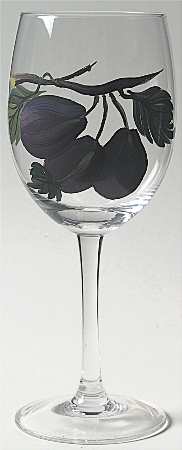 Pomona 18 Oz Handpainted Glassware Goblet by Portmeirion