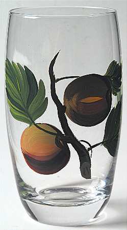 Pomona 16 Oz Handpainted Glassware Highball