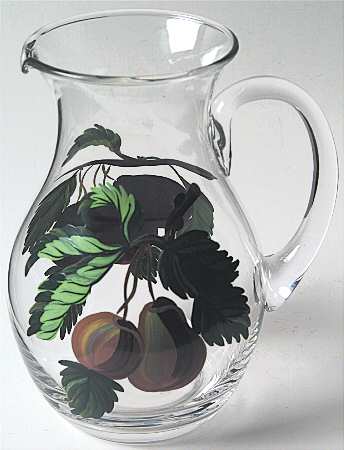 Pomona 56 Oz Glassware Handpainted Pitcher
