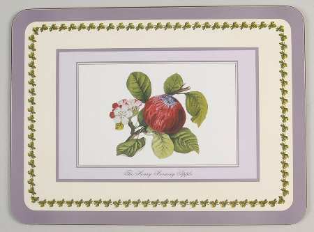 Pomona Placemat w/Corkback & Purple Border