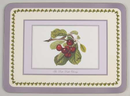 Pomona Placemat w/Corkback & Purple Border