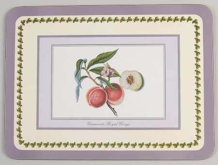 Pomona Placemat w/Corkback & Purple Border
