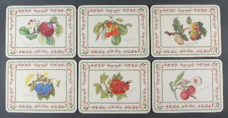 Pomona (Set of 6 Motif) Corkboard Placemats