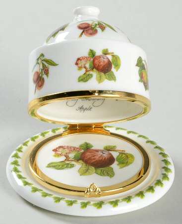 Pomona Cheese Dome Miniature Box with Hinged Lid by Portmeirion