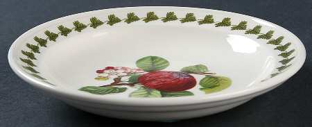 Pomona Shallow Rim Fruit/Dessert Bowl W/Border Design