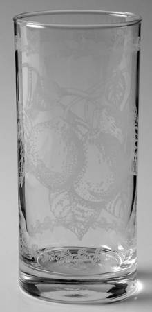 Pomona 12 Oz Glassware Etched Tumbler by Portmeirion