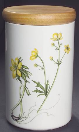 The Queen's Hidden Garden 6" Storage Jar & Lid