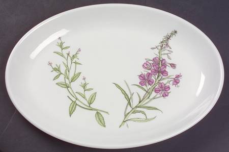 The Queen's Hidden Garden 10" Oval Steak Platter