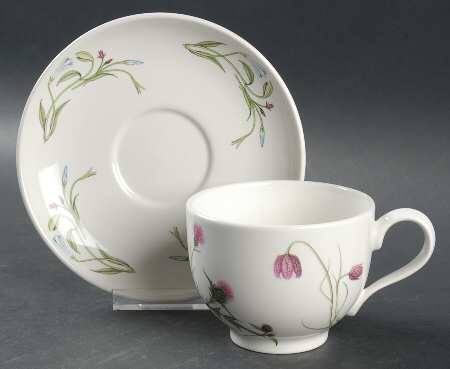 The Queen's Hidden Garden Traditional Footed Cup & Saucer Set