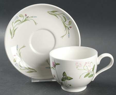 The Queen's Hidden Garden Traditional Footed Cup & Saucer Set