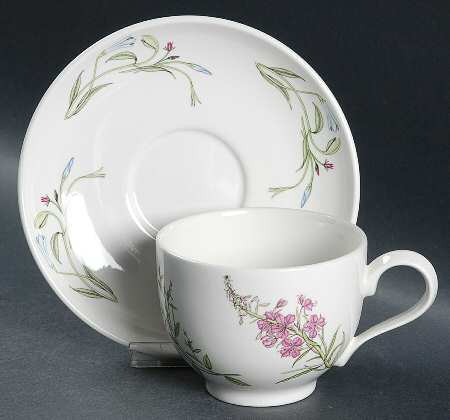 The Queen's Hidden Garden Traditional Footed Cup & Saucer Set