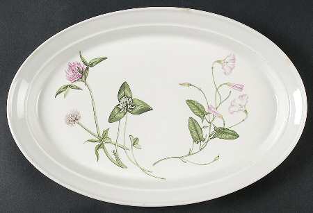 The Queen's Hidden Garden 12" Oval Steak Platter