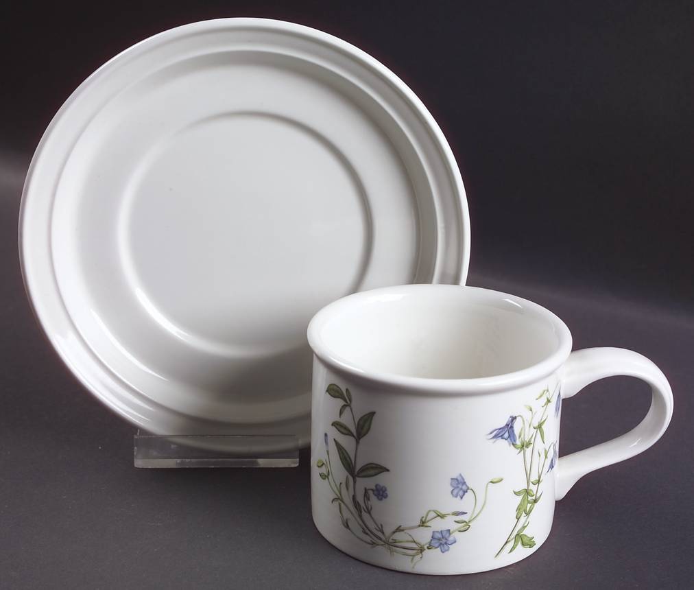 The Queen's Hidden Garden Drum Flat Cup & Saucer Set