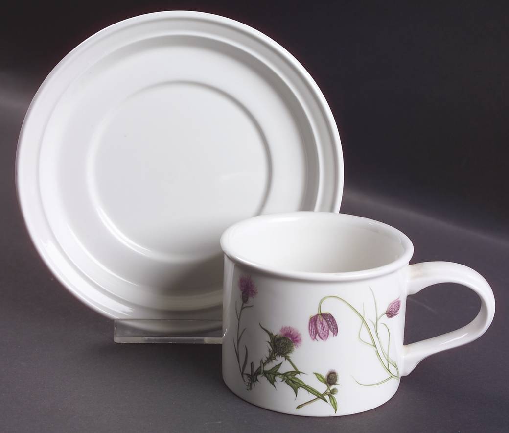 The Queen's Hidden Garden Drum Flat Cup & Saucer Set