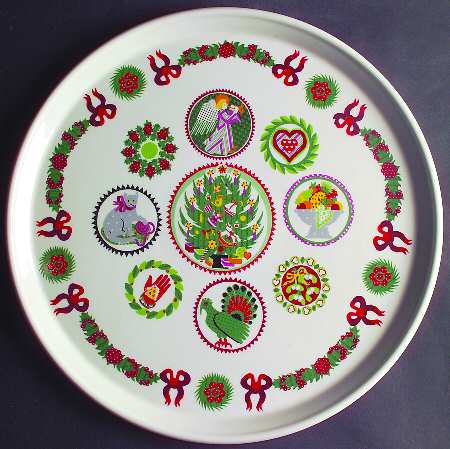 Spirit of Christmas 12" Pizza/Cheese/Cake Plate