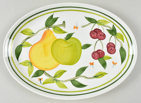 Summer Fruit 13" Oval Steak Platter
