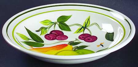 Summer Fruit Rim Soup Bowl