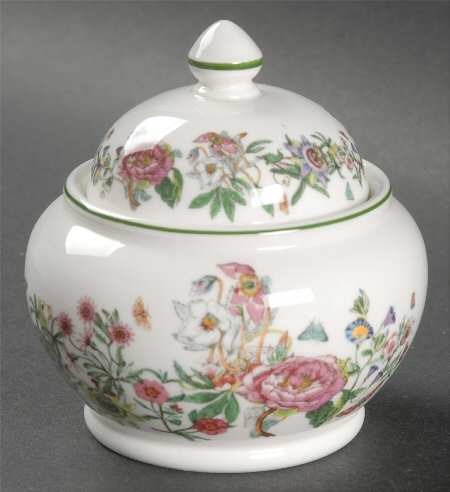 Summer Garland Sugar Bowl & Lid