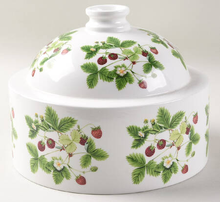 Summer Strawberries Cheese Dome China Dome Only