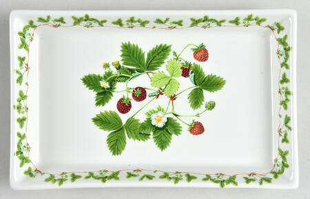 Summer Strawberries 1/2 Pound Butter Dish No Lid