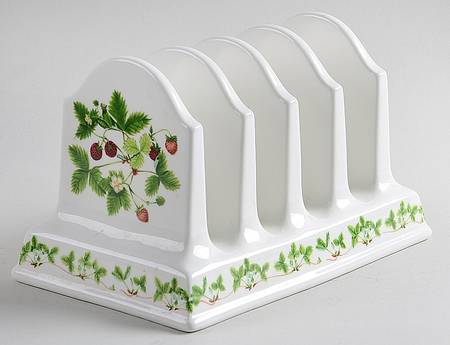 Summer Strawberries 4 Slice Toast Server