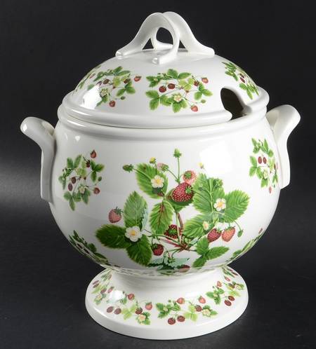Summer Strawberries Tureen &  Lid
