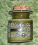 Totem Olive Green Large Spice Jar & Lid