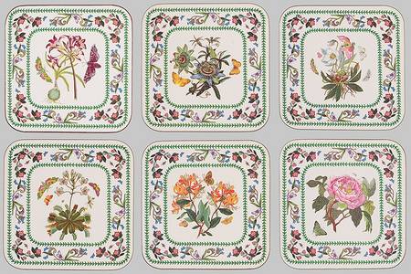 Variations Square Corkback Coaster - Set of 6 Motifs