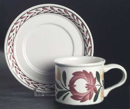 Welsh Dresser Drum Flat Cup & Saucer Set
