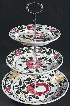 Welsh Dresser 13 7/8"-14 1/4" 3-Tiered Serving Tray(DP,SP,BB) HC