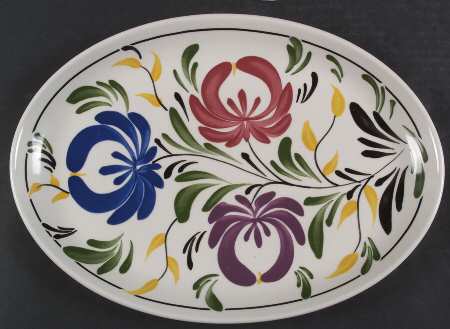 Welsh Dresser 13" Oval Steak Platter by Portmeirion