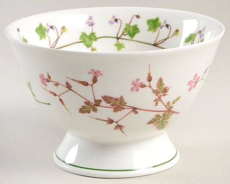 Welsh Wild Flowers Footed Rice Bowl