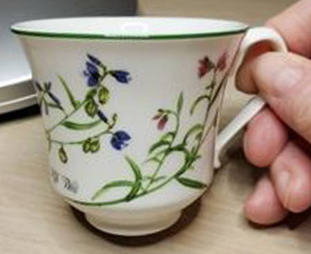 Welsh Wild Flowers Footed Demitasse Cup
