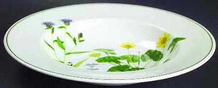 Welsh Wild Flowers Large Rim Soup Bowl