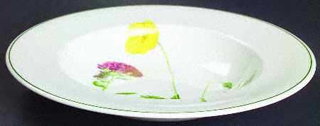 Welsh Wild Flowers Large Rim Soup Bowl