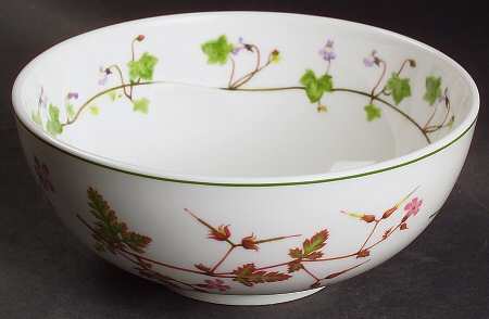 Welsh Wild Flowers Coupe Fruit Cereal Bowl