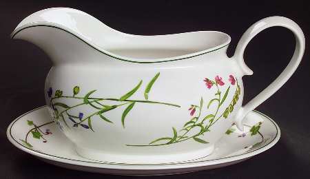 Welsh Wild Flowers Gravy Boat & Underplate