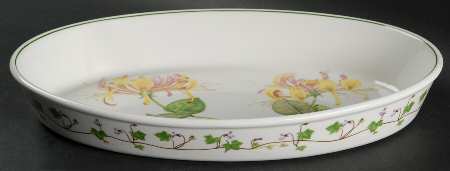Welsh Wild Flowers 11" Oval Baker