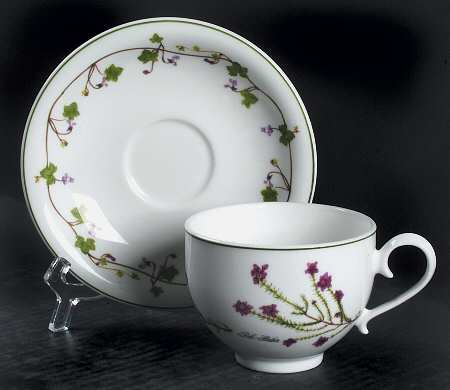 Welsh Wild Flowers Flat Cup & Saucer Set