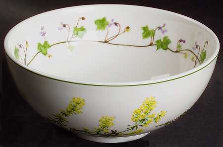 Welsh Wild Flowers Coupe Fruit Cereal Bowl