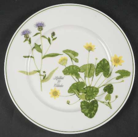 Welsh Wild Flowers Salad Plate
